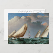 Carte Postale Yachts Arrondissant La Marque (Devant / Derrière)