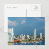 Carte Postale Yachts et Carthagène moderne (Devant / Derrière)