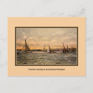 Carte Postale Yachts vintages à Auckland Harbour NZ