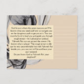 Carte Postale Yahweh Roi | Noms de Dieu Écriture Dévotionnelle (Dos)