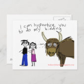 Carte Postale Yak cosmique #2 (Devant / Derrière)