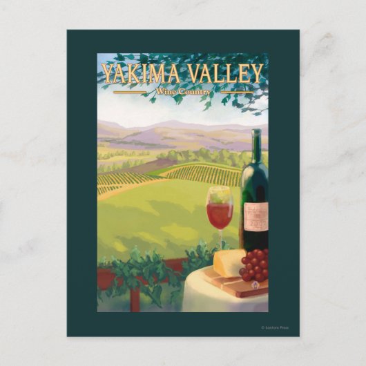Carte Postale Yakima Valley, Washington Wine Country (Devant)