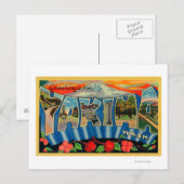 Carte Postale Yakima, Washington - Grandes Lettres Scènes 2 (Devant / Derrière)