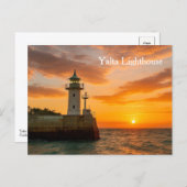 Carte Postale Yalta Lighthouse at Sunset, Ukraine, Postcard (Devant / Derrière)