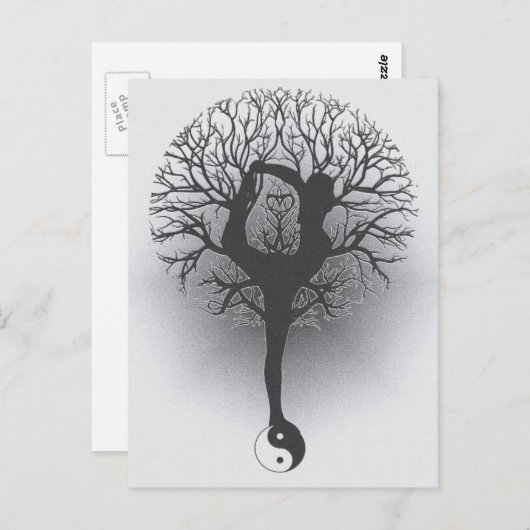 Carte Postale Yang yoga (Devant / Derrière)