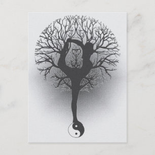 Carte Postale Yang yoga Tree of Life