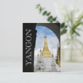 Carte Postale yangon doré (Debout devant)