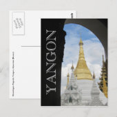 Carte Postale yangon doré (Devant / Derrière)