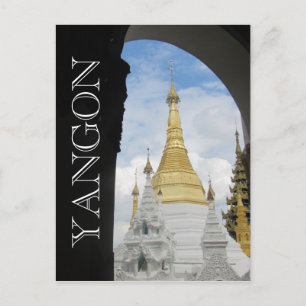 Carte Postale yangon doré