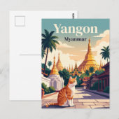 Carte Postale Yangon Myanmar (Devant / Derrière)
