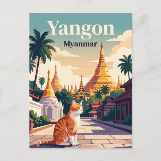 Carte Postale Yangon Myanmar (Devant)