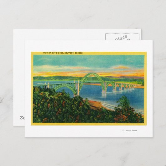 Carte Postale Yaquina Bay BridgeNewport, OU (Devant / Derrière)