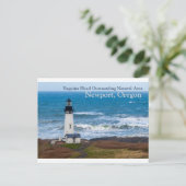 Carte Postale Yaquina Head Superbe zone naturelle Phare (Debout devant)