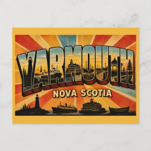 Carte Postale Yarmouth, passerelle de traversier de Nouvelle-Éco