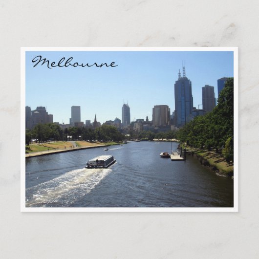 Carte Postale yarra melbourne (Devant)