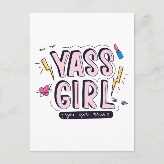 Carte Postale Yass Girl | Vous Avez Obtenu (Devant)