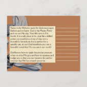 Carte Postale Yaster | Noms de Dieu Écriture Dévotionnelle (Dos)