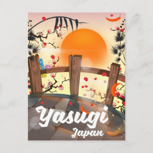 Carte Postale Yasugi Japon Jardin fleuri