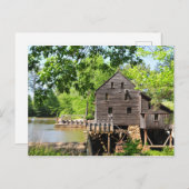 Carte Postale Yates Mill à Raleigh, Caroline du Nord (Devant / Derrière)