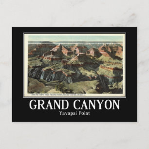 Carte Postale Yavapai Point, Grand Canyon, Arizona, Vintage
