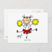 Carte Postale Yay Team Cheering Tshirts et cadeaux (Devant / Derrière)