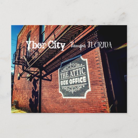 Carte Postale Ybor City, Tampa FLORIDA (Devant)
