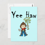Carte Postale Yee Haw Cowboy Tshirts et cadeaux (Devant / Derrière)