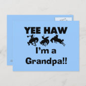 Carte Postale Yee Haw Je suis un grand-père T-shirts et cadeaux (Devant / Derrière)