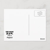 Carte Postale Yee Haw Je suis un T-shirts et cadeaux Papaw (Dos)