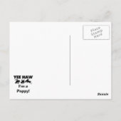 Carte Postale Yee Haw Je suis un T-shirts et cadeaux Poppy (Dos)