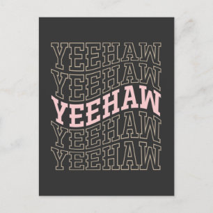 Carte Postale Yeehaw Cowboy Cowgirl Rodeo Western Pays