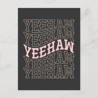 Carte Postale Yeehaw Cowboy Cowgirl Rodeo Western Pays