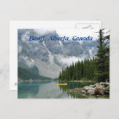 Carte Postale Yellow Canoe, Banff, Alberta, Canada (Devant / Derrière)