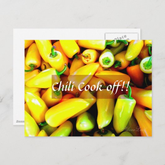 Carte Postale Yellow Chillies (Devant / Derrière)