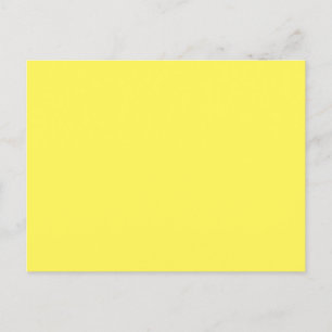 Carte Postale Yellow #FFF555, Golden Glow
