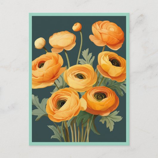 CARTE POSTALE YELLOW FLOWERS #2 (Devant)