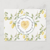 Carte Postale Yellow Lemons Fruit Lemonade (Devant)