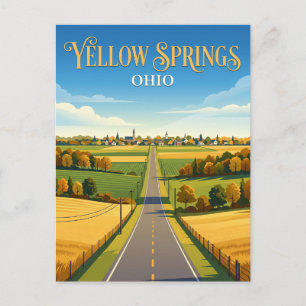 Carte Postale Yellow Springs États-Unis