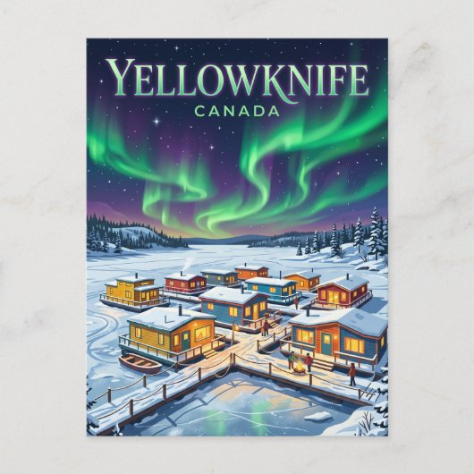Carte Postale Yellowknife Canada (Devant)