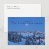 Carte Postale Yellowknife Territoires du Nord-Ouest Canada la nu (Devant / Derrière)