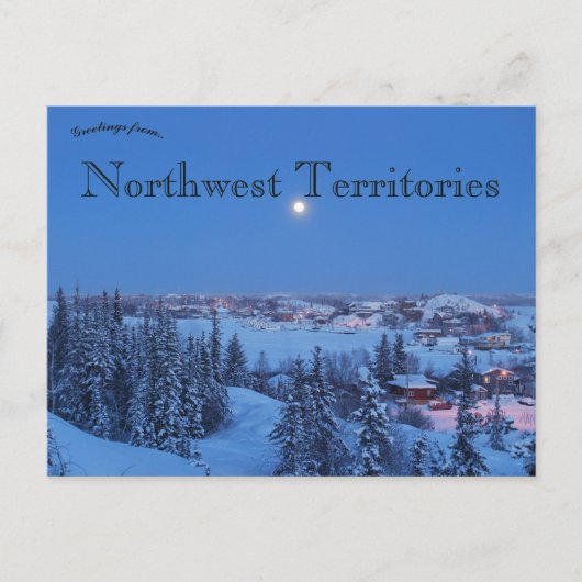 Carte Postale Yellowknife Territoires du Nord-Ouest Canada la nu (Devant)