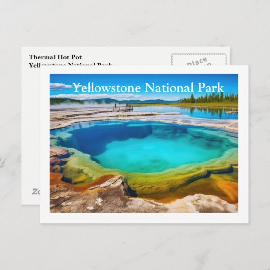 Carte postale Yellowstone (Devant / Derrière)