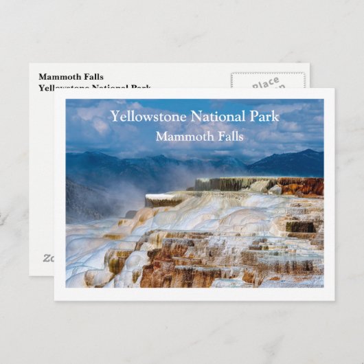 Carte postale Yellowstone (Devant / Derrière)