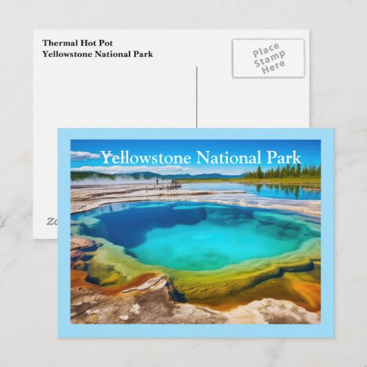 Carte postale Yellowstone (Devant / Derrière)