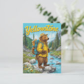 Carte Postale Yellowstone Bear Ranger Vintage (Debout devant)