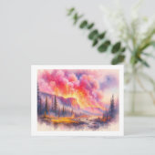 Carte Postale Yellowstone en feu, (Debout devant)