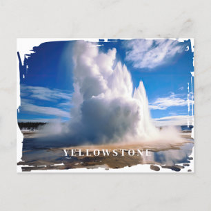 Carte postale Yellowstone Geyser