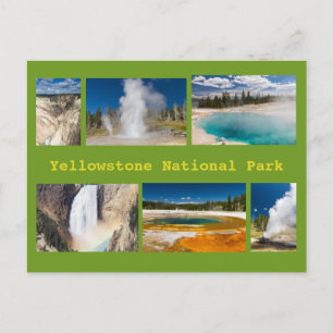 Carte Postale Yellowstone National Park Collage Postcard