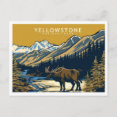 Carte Postale Yellowstone National Park États-Unis Travel (Devant)