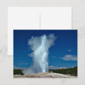 Carte Postale Yellowstone Old Faithcape Photo (Devant / Derrière)